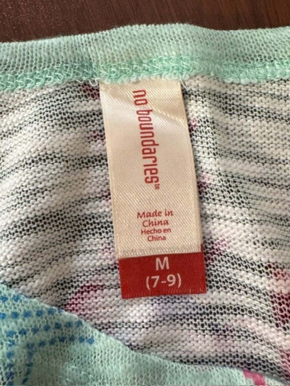 No Boundaries Y2K Boho Palm Tree Tank Top Mint Sheer Juniors M - Picture 5 of 9